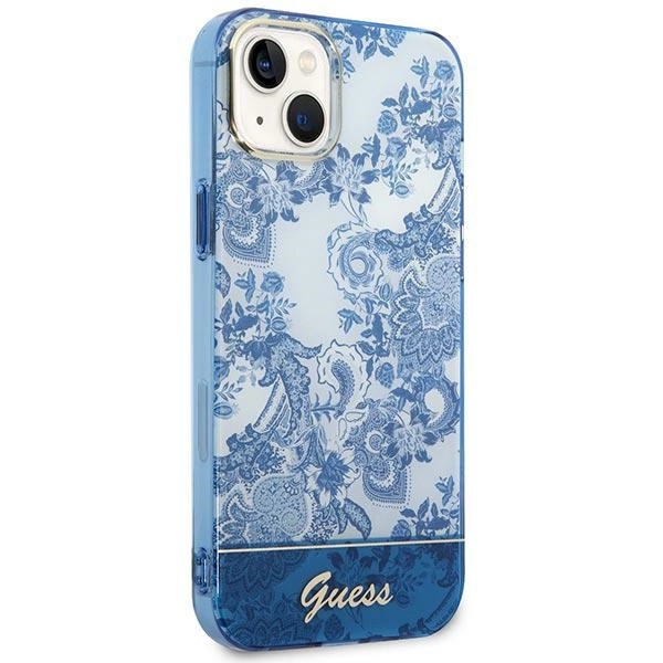Guess GUHCP14MHGPLHB iPhone 14 Plus 6.7" blue/blue hardcase Porcelain Collectioneng