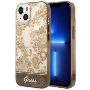 Guess GUHCP14MHGPLHC iPhone 14 Plus 6.7" ocher hardcase Porcelain Collectioneng