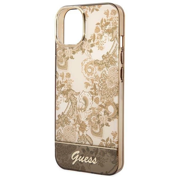 Guess GUHCP14MHGPLHC iPhone 14 Plus 6.7" ocher hardcase Porcelain Collectioneng