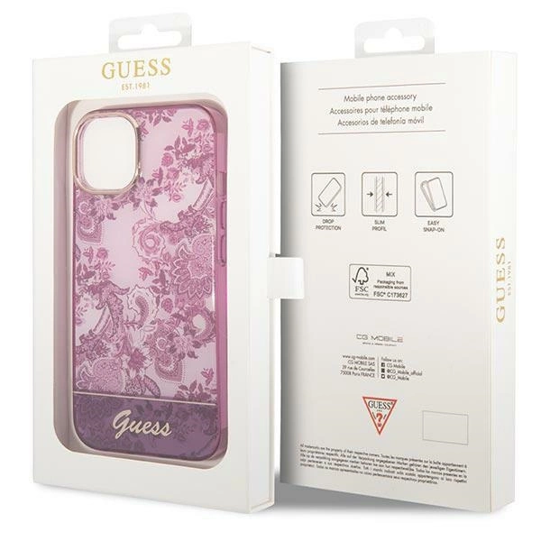 Guess GUHCP14MHGPLHF iPhone 14 Plus 6.7" fuchsia/fuschia hardcase Porcelain Collectioneng