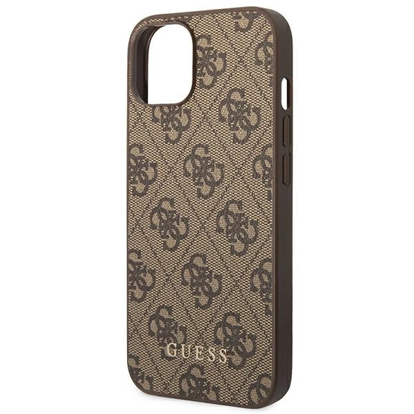 Guess GUHCP14SG4GFBR iPhone 14 6.1 "brown / brown hard case 4G Metal Gold Logoeng