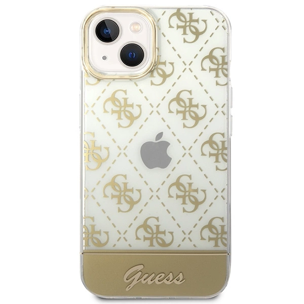 Guess GUHCP14SHG4MHG iPhone 14 6.1 "gold / gold hardcase 4G Pattern Scripteng