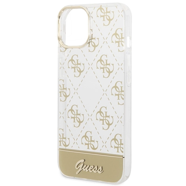 Guess GUHCP14SHG4MHG iPhone 14 6.1 "gold / gold hardcase 4G Pattern Scripteng