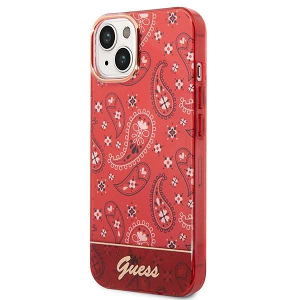 Guess GUHCP14SHGBNHR iPhone 14 6.1" red/red hardcase Bandana Paisleyeng