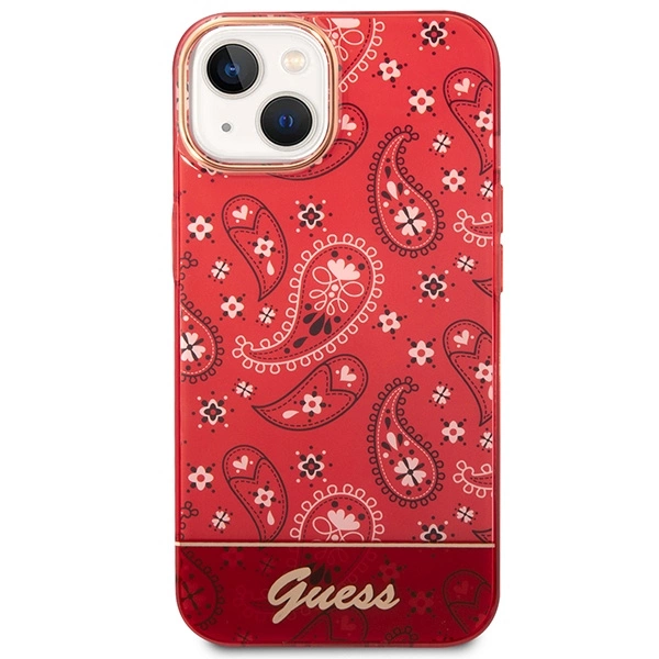 Guess GUHCP14SHGBNHR iPhone 14 6.1" red/red hardcase Bandana Paisleyeng