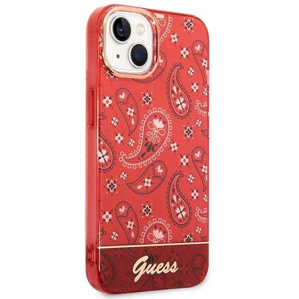 Guess GUHCP14SHGBNHR iPhone 14 6.1" red/red hardcase Bandana Paisleyeng