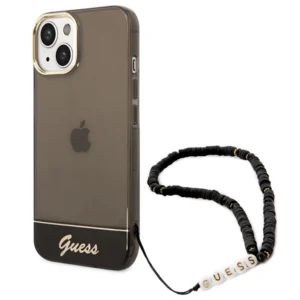 Guess GUHCP14SHGCOHK iPhone 14 6.1 "black / black hardcase Translucent Pearl Strapeng