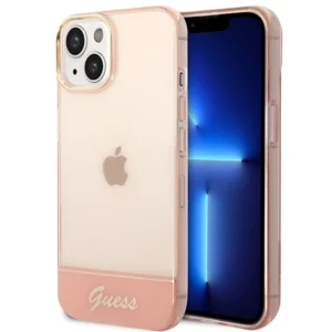 Guess GUHCP14SHGCOP iPhone 14 6.1 "pink / pink hardcase Translucenteng