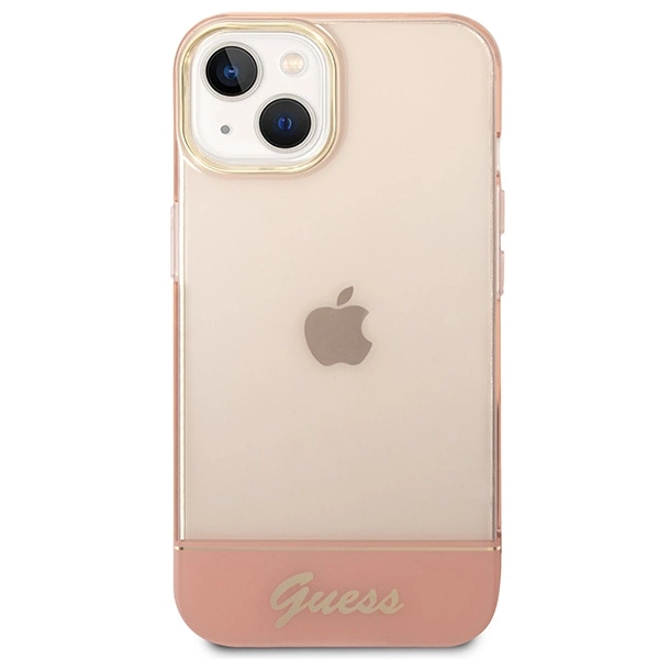 Guess GUHCP14SHGCOP iPhone 14 6.1 "pink / pink hardcase Translucenteng