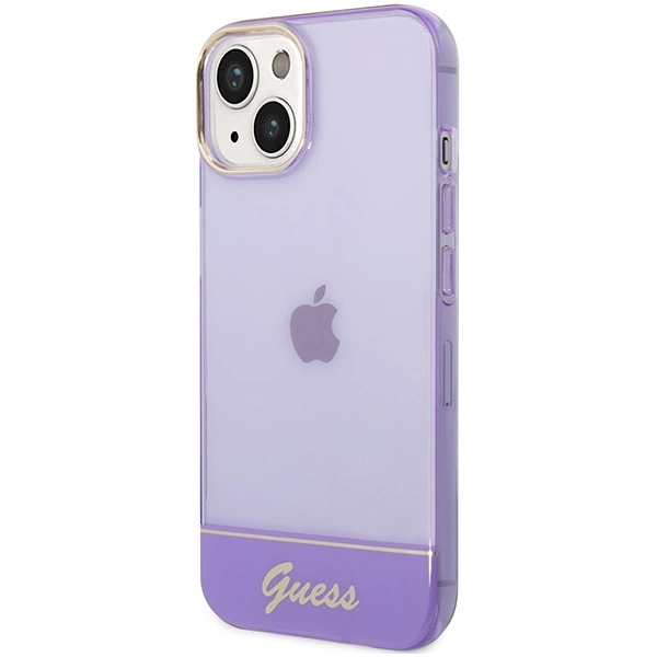 Guess Translucent iPhone 14 6.1" Case - Purpleeng