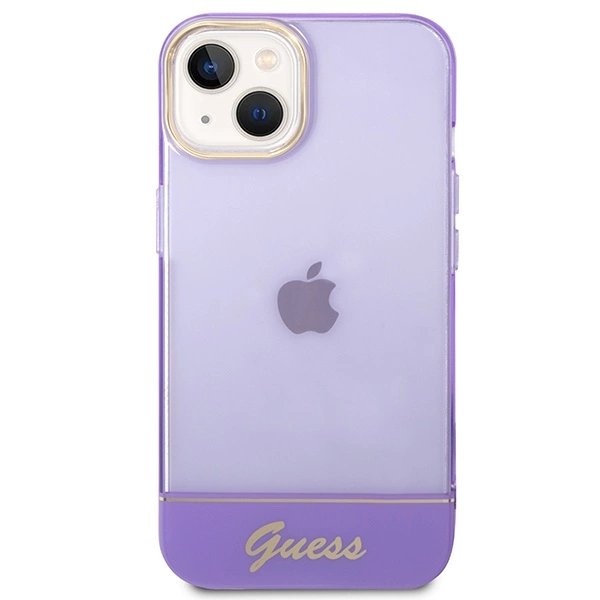 Guess Translucent iPhone 14 6.1" Case - Purpleeng