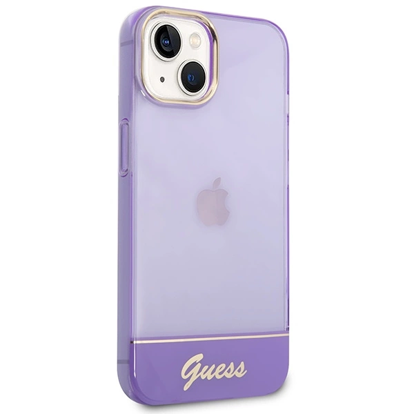 Guess Translucent iPhone 14 6.1" Case - Purpleeng
