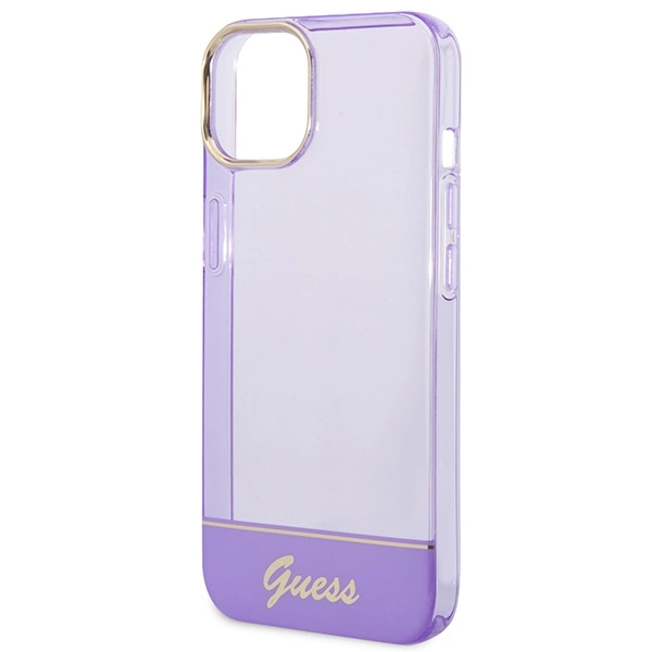 Guess Translucent iPhone 14 6.1" Case - Purpleeng