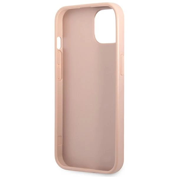 Guess GUHCP14SPSATLP iPhone 14 6.1 "pink / pink hardcase SaffianoTriangle Logoeng