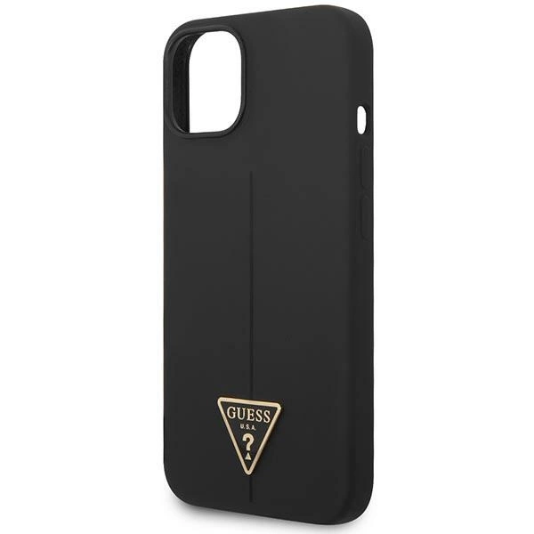 Guess GUHCP14SSLTGK iPhone 14 6.1" black/black hardcase Silicone Triangleeng