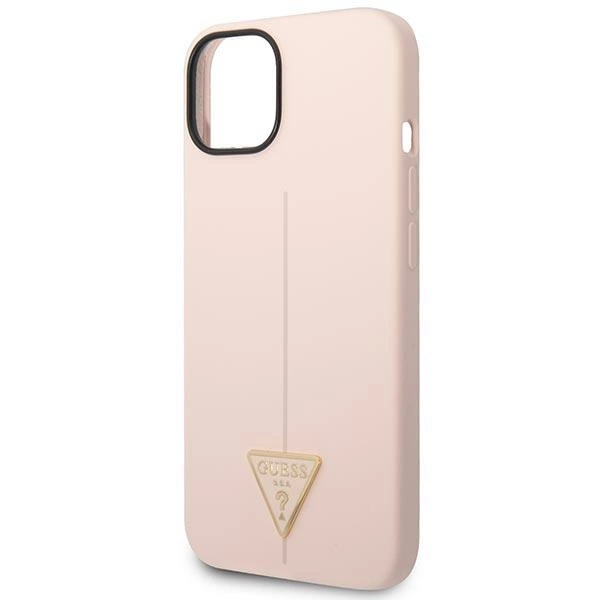 Guess GUHCP14SSLTGP iPhone 14 6.1" pink/pink hardcase Silicone Triangleeng