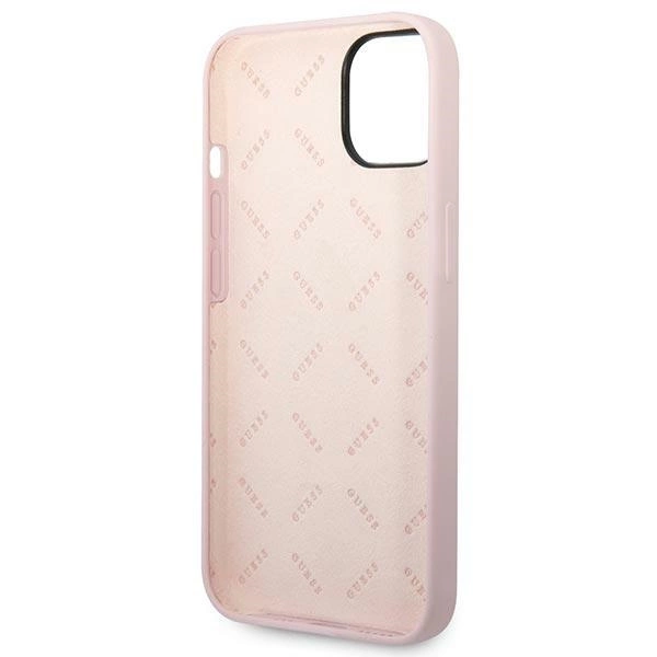 Guess Silicone Triangle Case for iPhone 14 6.1" - Purpleeng