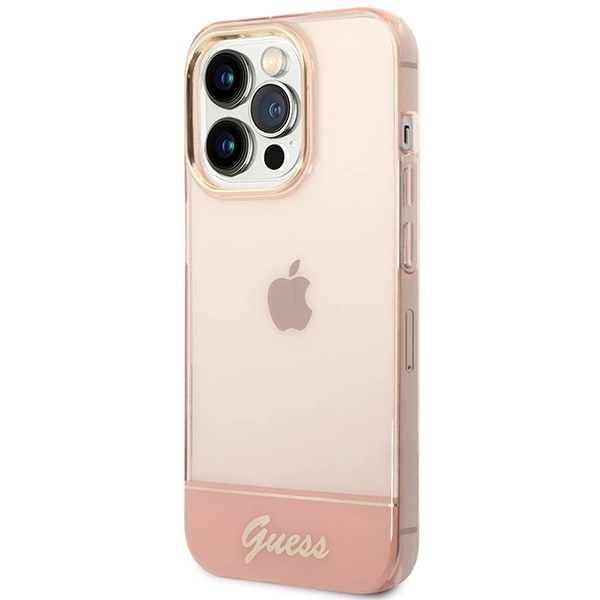 Guess Translucent iPhone 14 Pro Max 6.7" Case - Pinkeng