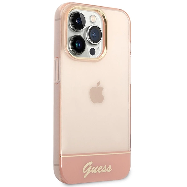 Guess Translucent iPhone 14 Pro Max 6.7" Case - Pinkeng
