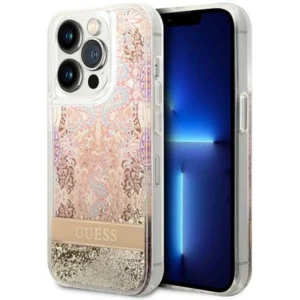 Guess GUHCP14XLFLSD iPhone 14 Pro Max 6.7" gold/gold hardcase Paisley Liquid Glittereng
