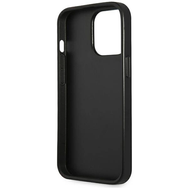 Guess GUHCP14XPSATLG iPhone 14 Pro Max 6.7 "silver / silver hardcase SaffianoTriangle Logoeng