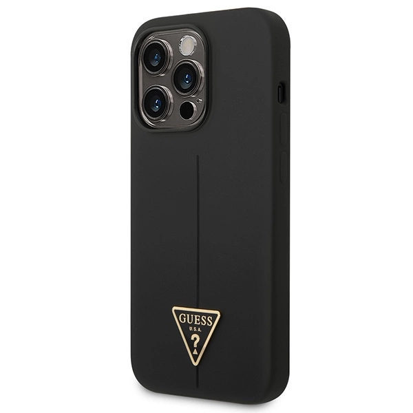 Guess GUHCP14XSLTGK iPhone 14 Pro Max 6.7" black/black hardcase Silicone Triangleeng