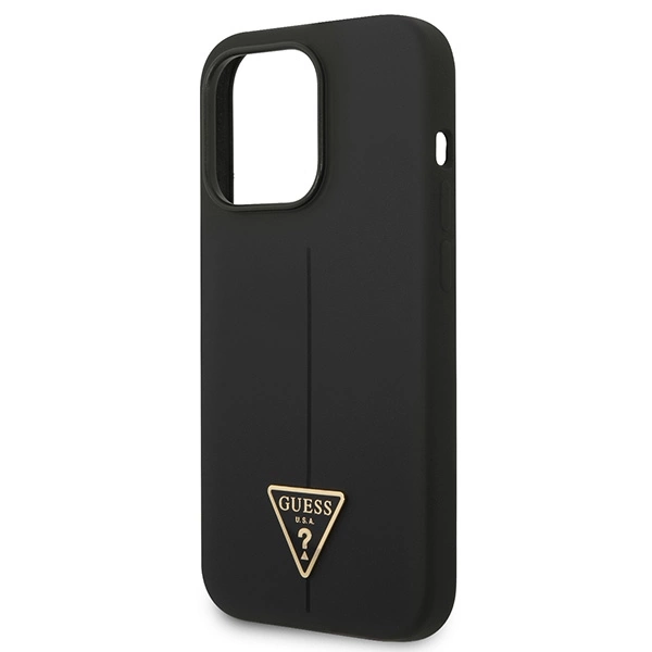 Guess GUHCP14XSLTGK iPhone 14 Pro Max 6.7" black/black hardcase Silicone Triangleeng
