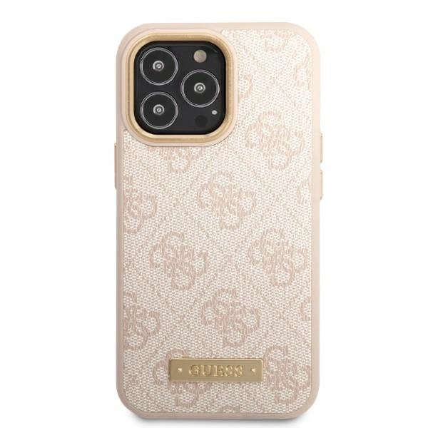 Guess GUHMP13LU4GPRP iPhone 13 Pro / 13 6.1 "pink / pink hard case 4G Logo Plate MagSafeeng