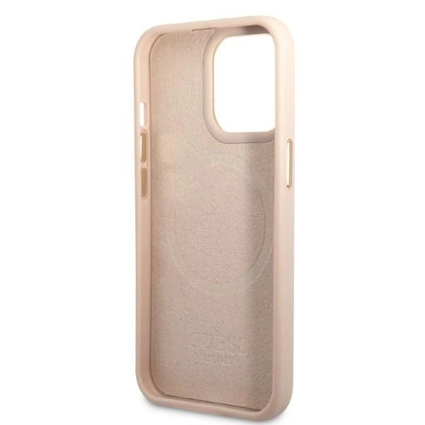 Guess GUHMP13LU4GPRP iPhone 13 Pro / 13 6.1 "pink / pink hard case 4G Logo Plate MagSafeeng