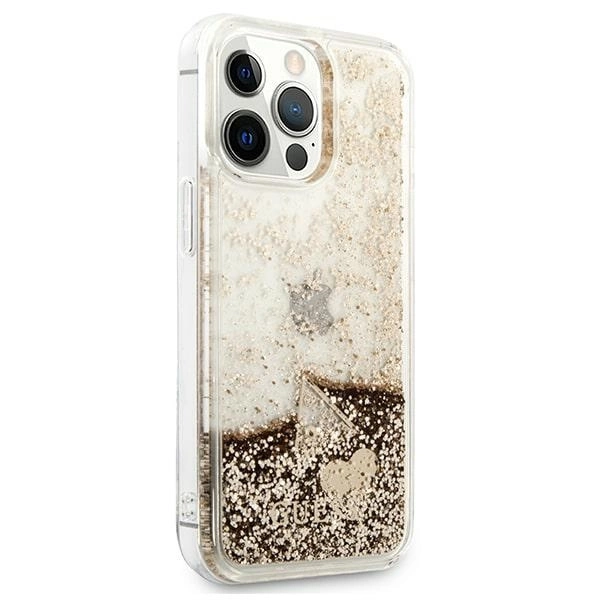 Guess GUOHCP14LGLHFLGO iPhone 14 Pro 6.1 "gold / gold hardcase Glitter Charmseng