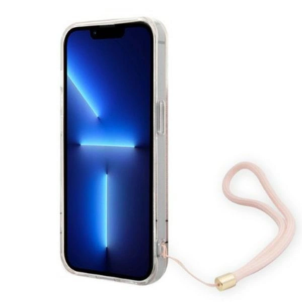 Guess 4G Print Strap iPhone 14 Pro Case - Pinkeng