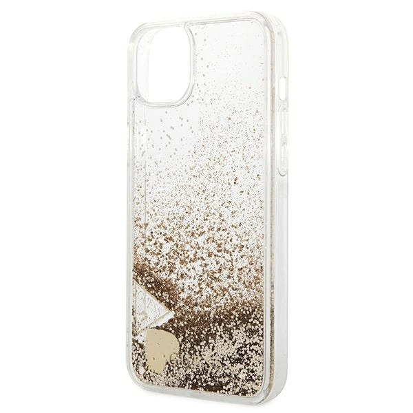 Guess GUOHCP14MGLHFLGO iPhone 14 Plus 6.7 "gold / gold hardcase Glitter Charmseng