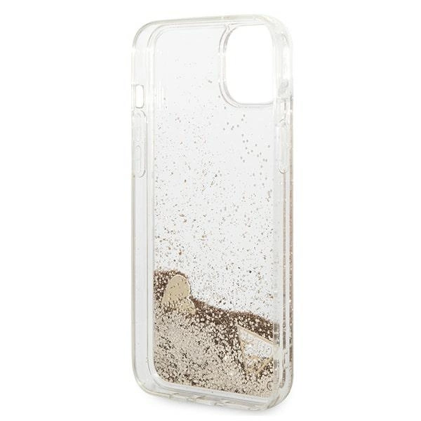 Guess GUOHCP14MGLHFLGO iPhone 14 Plus 6.7 "gold / gold hardcase Glitter Charmseng