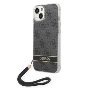 Guess GUOHCP14MH4STK iPhone 14 Plus 6.7 "black / black hardcase 4G Print Strapeng