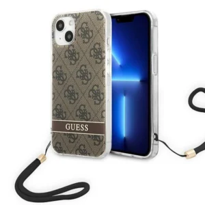 Guess GUOHCP14MH4STW iPhone 14 Plus 6.7 "brown / brown hardcase 4G Print Strapeng