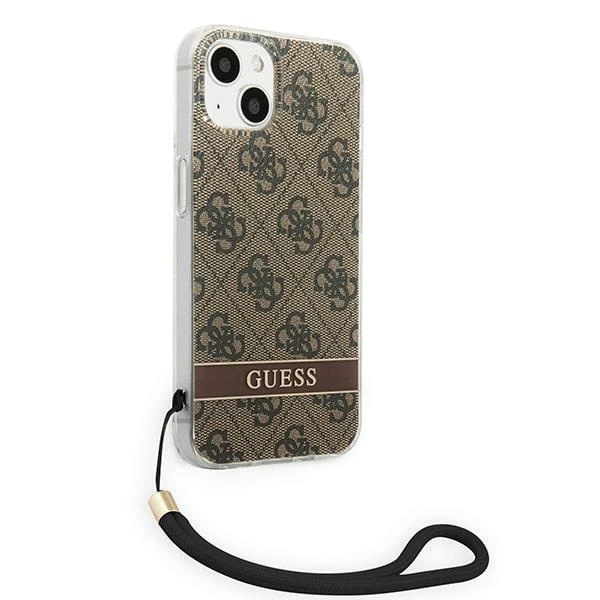 Guess GUOHCP14MH4STW iPhone 14 Plus 6.7 "brown / brown hardcase 4G Print Strapeng
