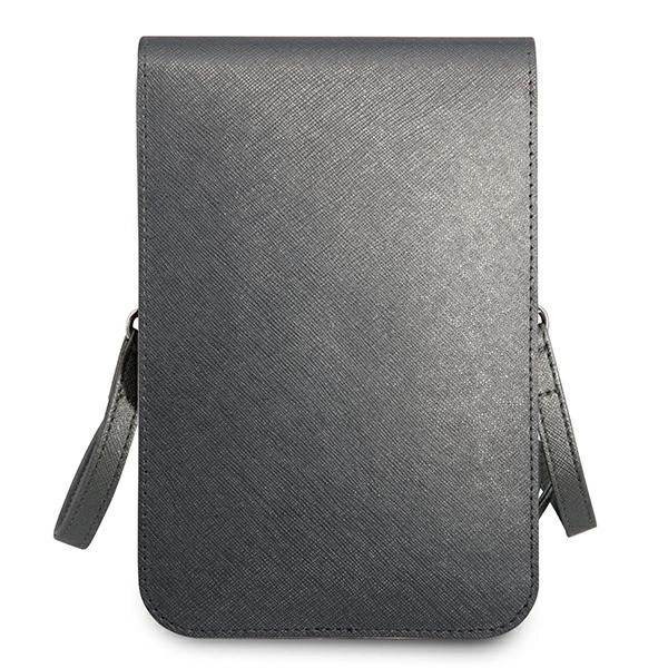 Guess Handbag GUWBSATMGR gray / gray Saffiano Triangleeng