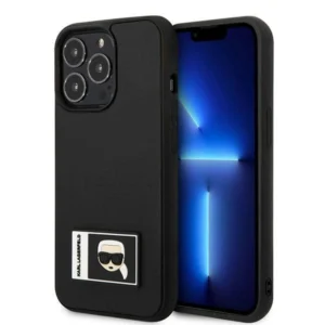 Karl Lagerfeld KLHCP13L3DKPK iPhone 13 Pro / 13 6,1" czarny/black hardcase Ikonik Patcheng