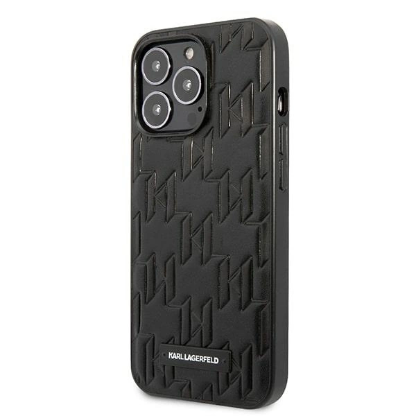 Karl Lagerfeld KLHCP13LMNMP1K iPhone 13 Pro / 13 6.1 "hardcase black / black Monogram Plaqueeng
