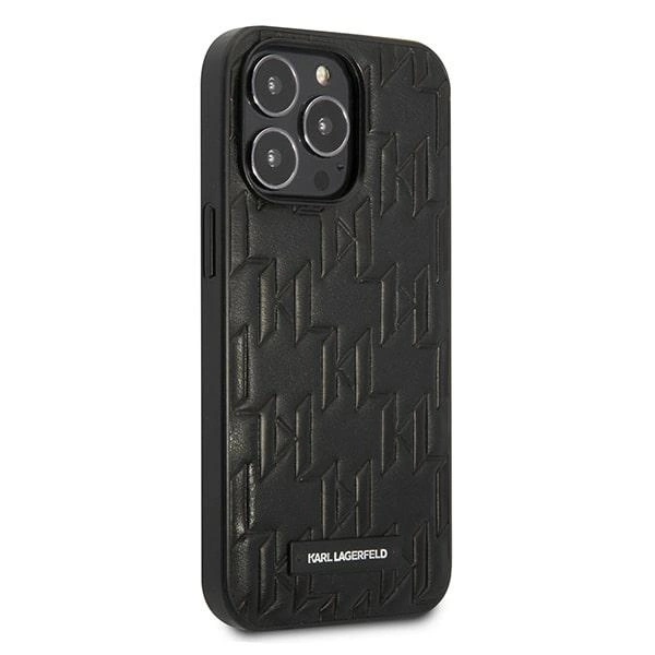 Karl Lagerfeld KLHCP13LMNMP1K iPhone 13 Pro / 13 6.1 "hardcase black / black Monogram Plaqueeng
