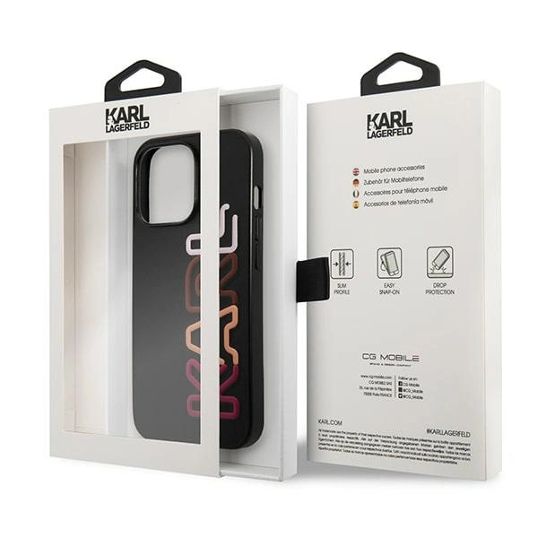 122747_8 Karl Lagerfeld KLHCP13LPCOBK iPhone 13 Pro / 13 6,1" czarny/black hardcase Multipink Brandeng