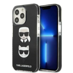 Karl Lagerfeld KLHCP13LTPE2TK iPhone 13 Pro / 13 6,1" hardcase czarny/black Karl&Choupette Headeng