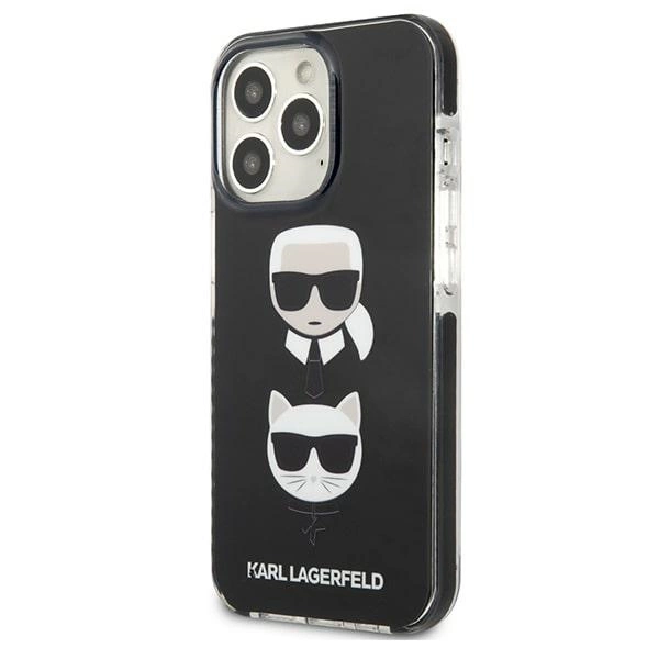 Karl Lagerfeld KLHCP13LTPE2TK iPhone 13 Pro / 13 6,1" hardcase czarny/black Karl&Choupette Headeng