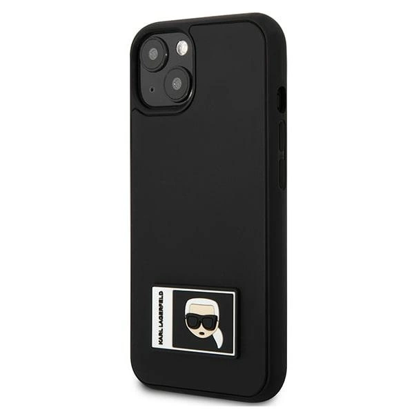Karl Lagerfeld KLHCP13M3DKPK iPhone 13 6,1" czarny/black hardcase Ikonik Patcheng