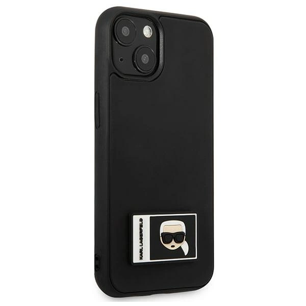 Karl Lagerfeld KLHCP13M3DKPK iPhone 13 6,1" czarny/black hardcase Ikonik Patcheng