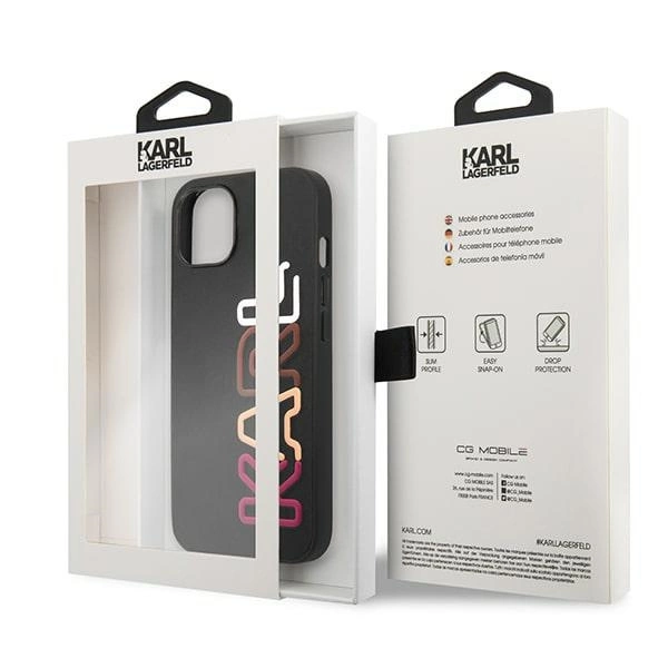 Karl Lagerfeld KLHCP13MPCOBK iPhone 13 6,1" czarny/black hardcase Multipink Brandeng