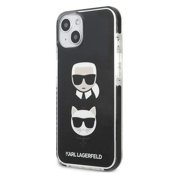 122771_2 Karl Lagerfeld KLHCP13MTPE2TK iPhone 13 6,1" hardcase czarny/black Karl&Choupette Headeng