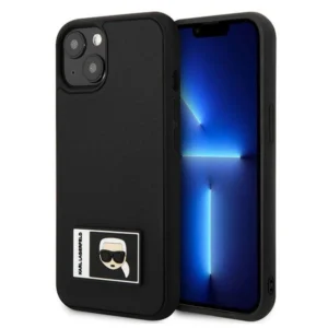 Karl Lagerfeld KLHCP13S3DKPK iPhone 13 mini 5,4 "black / black hardcase Ikonik Patcheng