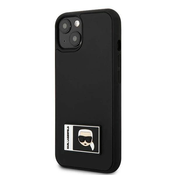 Karl Lagerfeld KLHCP13S3DKPK iPhone 13 mini 5,4 "black / black hardcase Ikonik Patcheng