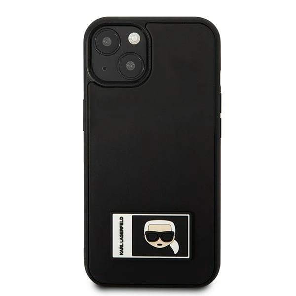 Karl Lagerfeld KLHCP13S3DKPK iPhone 13 mini 5,4 "black / black hardcase Ikonik Patcheng